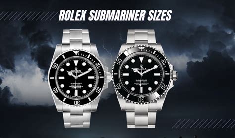 rolex sub size